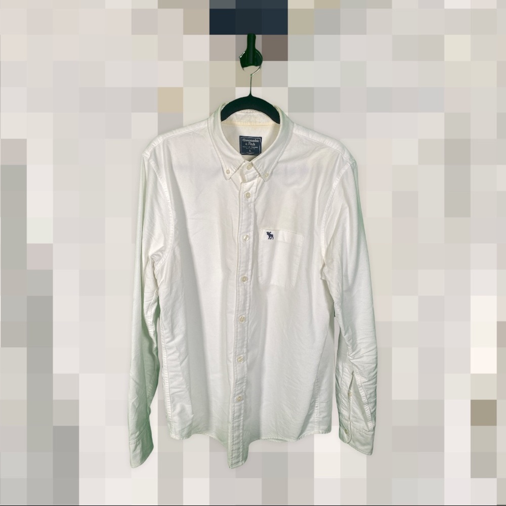 100% Cotton Abercrombie white shirt